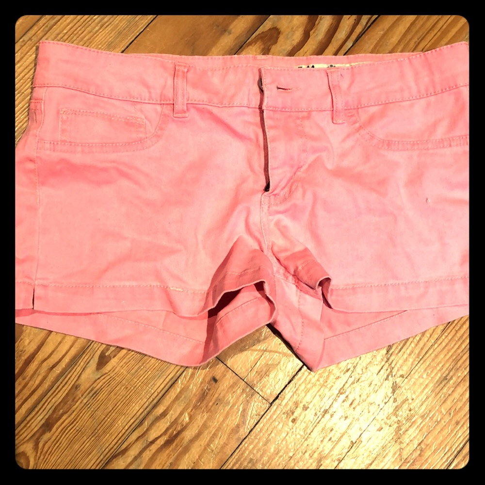 Bright orange shorts
